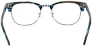 ClubMaster Stripped Blue/Grey Ray-Ban 5154L Clubmaster Optics Single Vision Full Frame View #4