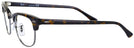 ClubMaster Dark Havana Ray-Ban 5154L Clubmaster Optics Single Vision Full Frame View #3