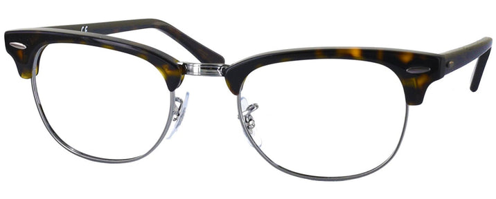 ClubMaster Dark Havana Ray-Ban 5154 Single Vision Full Frame View #1