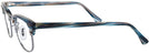 ClubMaster Stripped Blue/Grey Ray-Ban 5154 Single Vision Full Frame View #3