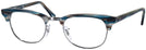 ClubMaster Stripped Blue/Grey Ray-Ban 5154 Single Vision Full Frame View #1