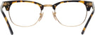 ClubMaster Yellow Havana Ray-Ban 5154L Clubmaster Optics Single Vision Full Frame View #4