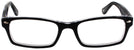 Rectangle Black Ray-Ban 5206 Computer Style Progressive View #2