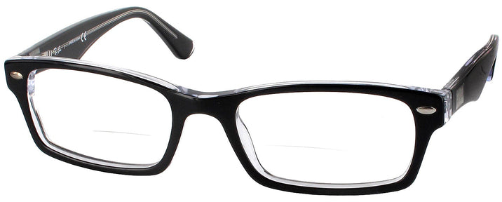 Rectangle Black Ray-Ban 5206 Bifocal View #1