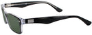 Rectangle Black Ray-Ban 5206 Bifocal Reading Sunglasses View #3