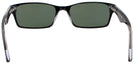 Rectangle Black Ray-Ban 5206 Bifocal Reading Sunglasses View #4