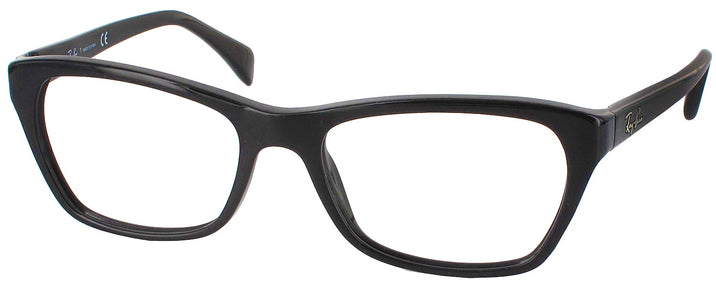 Rectangle Shiny Black Ray-Ban 5298 Single Vision Full Frame View #1