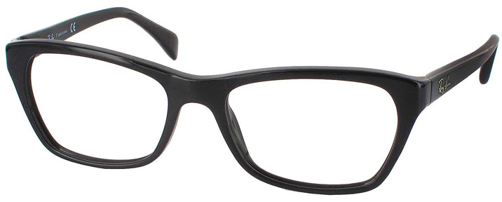 Rectangle Shiny Black Ray-Ban 5298 Progressive No-Lines View #1