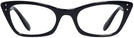 Cat Eye Black Ray-Ban 5499 Single Vision Full Frame View #2
