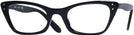 Cat Eye Black Ray-Ban 5499 Single Vision Full Frame View #1