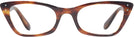 Cat Eye Striped Havana Ray-Ban 5499 Single Vision Full Frame View #2