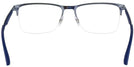Square Gunmetal Top Blue Ray-Ban 6335 Computer Style Progressive View #4