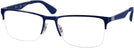 Square Gunmetal Top Blue Ray-Ban 6335 Computer Style Progressive View #1