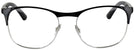 Square Silver Top Black Ray-Ban 6412 Computer Style Progressive View #2