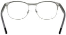 Square Silver Top Black Ray-Ban 6412 Single Vision Full Frame View #4