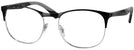 Square Silver Top Black Ray-Ban 6412 Computer Style Progressive View #1