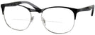 Square Silver Top Black Ray-Ban 6412 Bifocal View #1