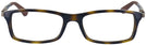 Rectangle Dark Havana Ray-Ban 7017 Single Vision Full Frame View #2