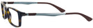 Rectangle Dark Havana Ray-Ban 7017 Single Vision Full Frame View #3