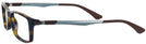 Rectangle Dark Havana Ray-Ban 7017 Computer Style Progressive View #3