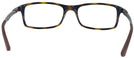 Rectangle Dark Havana Ray-Ban 7017 Single Vision Full Frame View #4