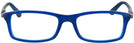 Rectangle Blue Ray-Ban 7017 Single Vision Full Frame View #2