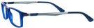 Rectangle Blue Ray-Ban 7017 Single Vision Full Frame View #3