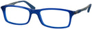 Rectangle Blue Ray-Ban 7017 Computer Style Progressive View #1
