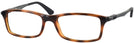 Rectangle Red Havana Ray-Ban 7017 Single Vision Full Frame View #1