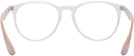 Square Transparent Ray-Ban 7046 Single Vision Full Frame View #4