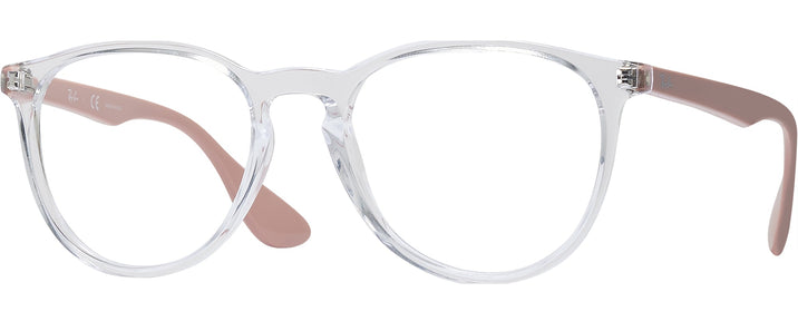 Square Transparent Ray-Ban 7046 Single Vision Full Frame View #1