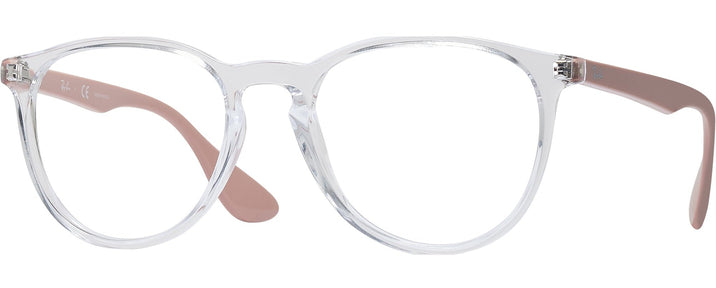 Square Transparent Ray-Ban 7046 Progressive No-Lines View #1