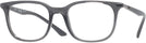 Square Transparent Grey Ray-Ban 7211 Progressive No-Lines View #1