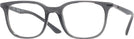 Square Transparent Grey Ray-Ban 7211 Single Vision Full Frame View #1