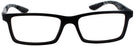 Rectangle Black Ray-Ban 8901 Single Vision Full Frame View #2