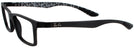 Rectangle Black Ray-Ban 8901 Single Vision Full Frame View #3