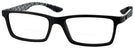 Rectangle Black Ray-Ban 8901 Bifocal View #1