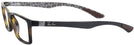 Rectangle Tortoise Ray-Ban 8901 Single Vision Full Frame View #3