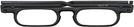 Rectangle Black Read On Single Vision Half Frame View #2