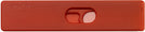 Rectangle Red Read On Single Vision Half Frame View #1