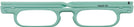 Rectangle Jade Read On Single Vision Half Frame View #2