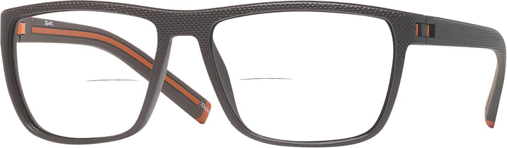 Rectangle Brown With Orange Aero Bifocal View #1