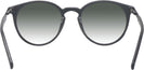 Round Black Byblos w/ Gradient Progressive No-Line Reading Sunglasses View #4
