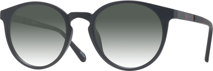Round Black Byblos w/ Gradient Progressive No-Line Reading Sunglasses View #1