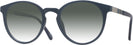 Round Navy Blue Byblos w/ Gradient Progressive No-Line Reading Sunglasses View #1