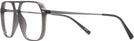 Aviator,Square Black Compass with Clip Progressive No-Lines View #3