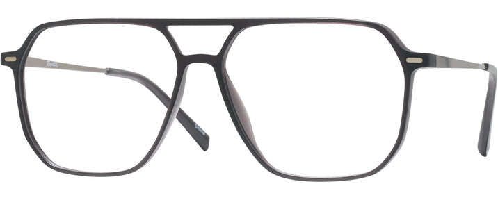 Aviator,Square Black Compass with Clip Progressive No-Lines View #1