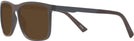 Square Tortoise Dubrovnik Progressive Reading Sunglasses View #3