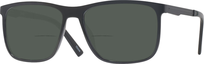 Square Black Dubrovnik Bifocal Reading Sunglasses View #1