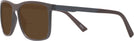 Square Tortoise Dubrovnik Bifocal Reading Sunglasses View #3